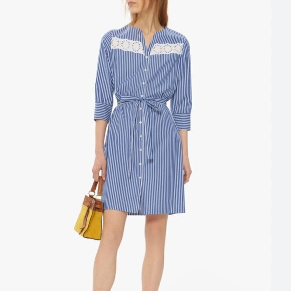 Gerard Darel Striped Shirt Dress| Size 6 - Picture 1 of 10